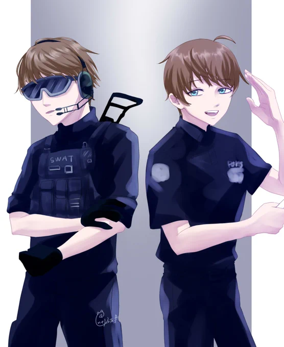 #ストグラファンアート #かな絵夏苗くんのジョブでの雰囲気の違いが最高 