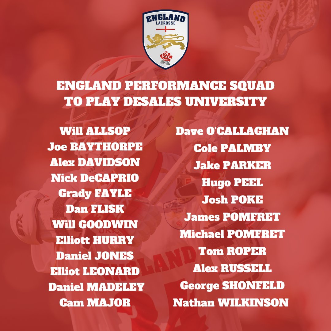 englacrosse's tweet photo. England x @DSUBulldogs 

England Men's Programme welcome the Bulldogs of DeSales University to England next weekend 🥍

The Men's Performance squad and U20s will both play against DeSales across the 15/16 June 

Check it out ⬇️