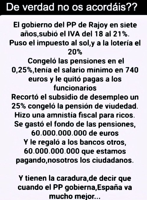 Mortimer_Fu's tweet photo. Antes de votar al @ppopular piensa: https://t.co/M5BZY1XSFB