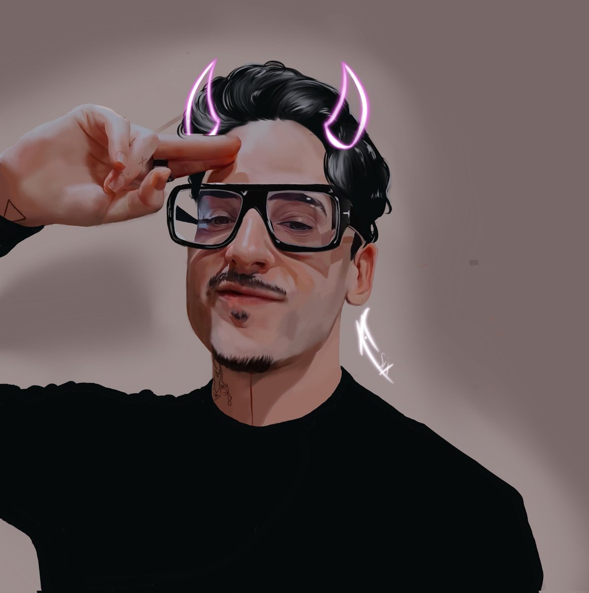 __Six__97's tweet photo. Acabé ayer el dibujo de @rickyedit, me entretiene dibujar personas reales, no es perfecto, pero está hecho con cariño 🥴 https://t.co/kARnek7mNp