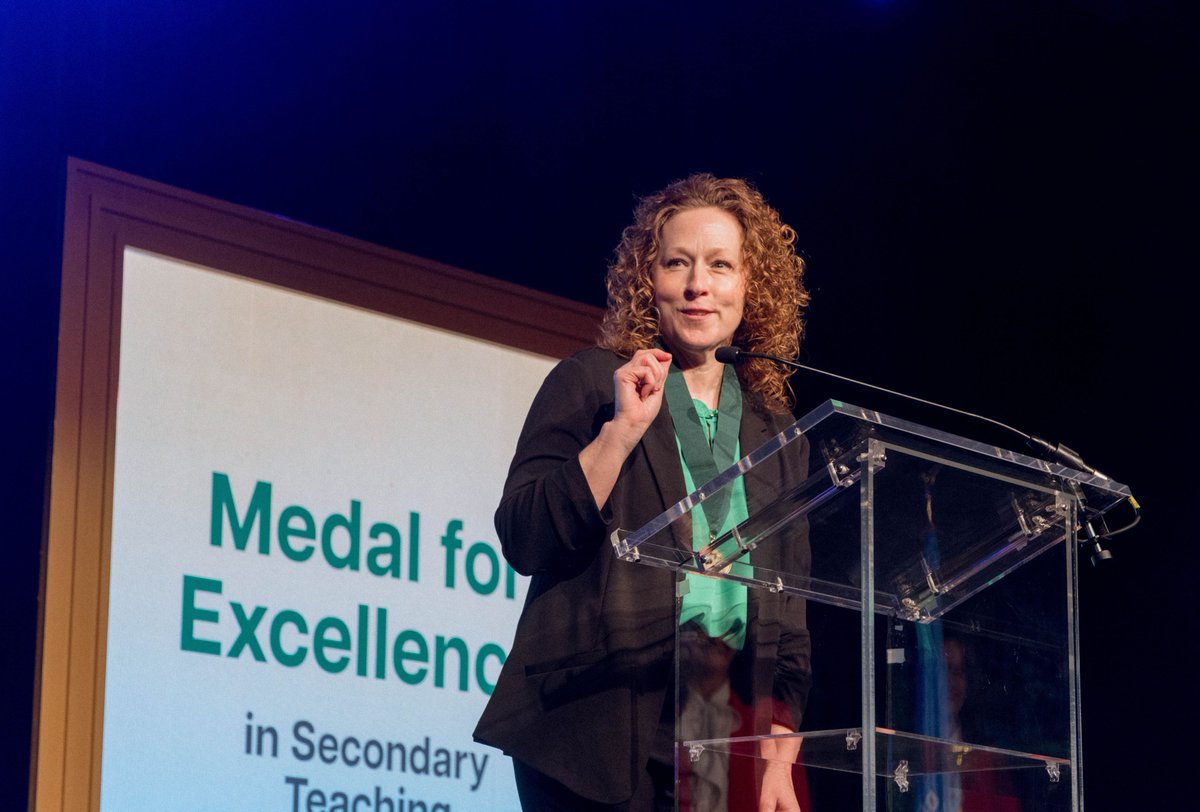 Jill Andrews, Medal for Excellence in Secondary Teaching recipient, says, “My students make me a better educator every single day.” Watch Andrews’ Academic Awards Celebration speech to learn more about the <a href="/ClaremoreZebras/">Claremore Public Schools</a> educator.
youtu.be/N92cVt9C8Lo?si… #ofeawards #oklaed