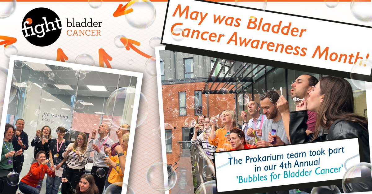 🫧 May was Bladder Cancer Awareness Month 🫧

The team took part in Fight Bladder Cancer's Bubbles for Bladder Cancer initiative. 

<a href="/Prokarium/">Prokarium</a>  is currently enrolling patients in our PARADIGM-1 clinical trial in the US for the treatment of non-muscle invasive bladder cancer.