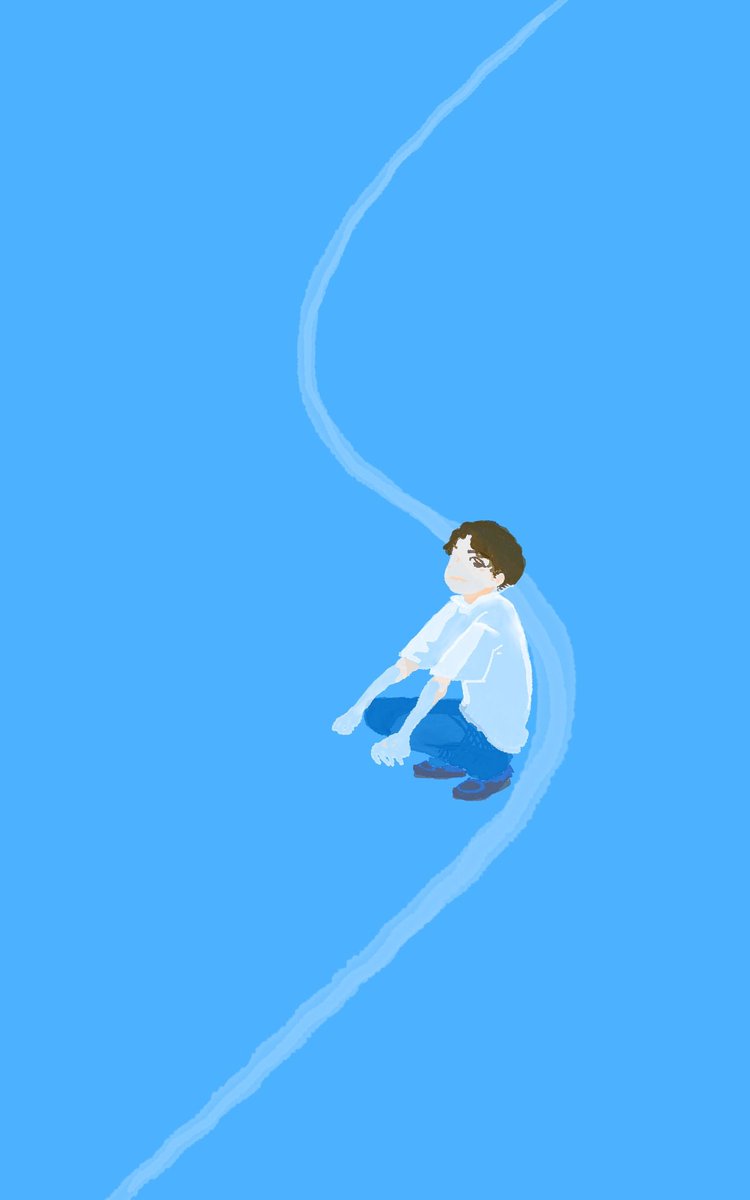 k_fa_s's tweet photo. 描きかけだけどやめて別の構図にするからアップ！しょっぴーの柔らかなタレ目と髪型難しいの。頭身のデフォルメとの境い目も難し���。
#1にち1すの
#渡辺翔太 https://t.co/59LfbhnekH