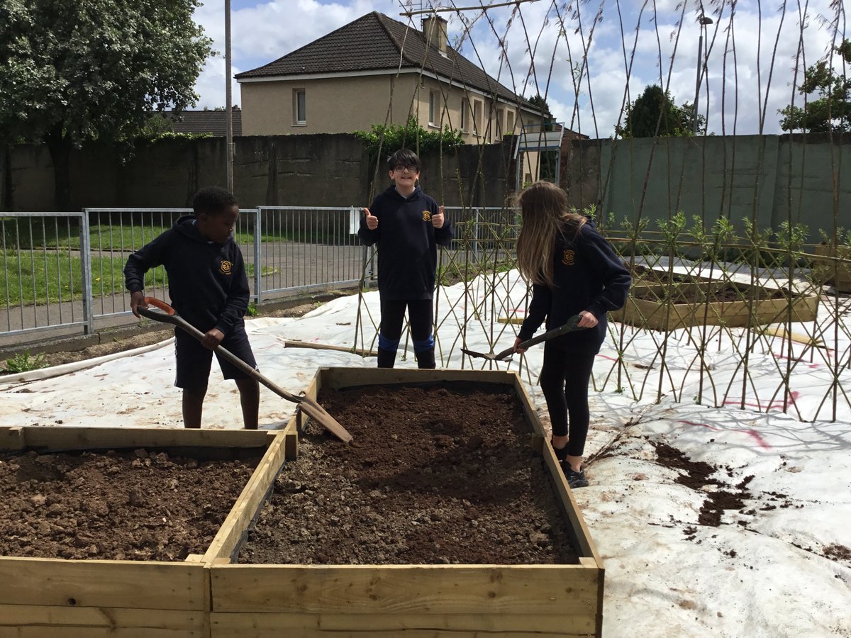 miss_duddy's tweet photo. P7 enjoyed helping out in our new garden this week 🌱👩‍🌾🧑‍🌾🪴 @stcatherinespsy https://t.co/HOkPzN19RX