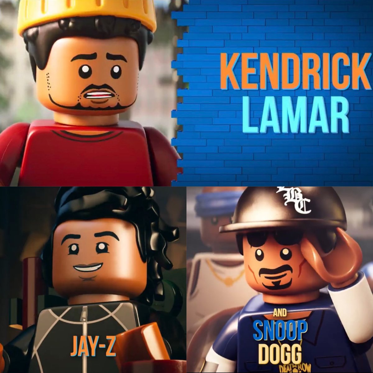 Pop Crave on X: "First look at Kendrick Lamar, Jay-Z, and Snoop Dogg in Pharrell Williams' LEGO biopic, 'Piece By Piece.' https://t.co/zJ735Qo4ES" / X