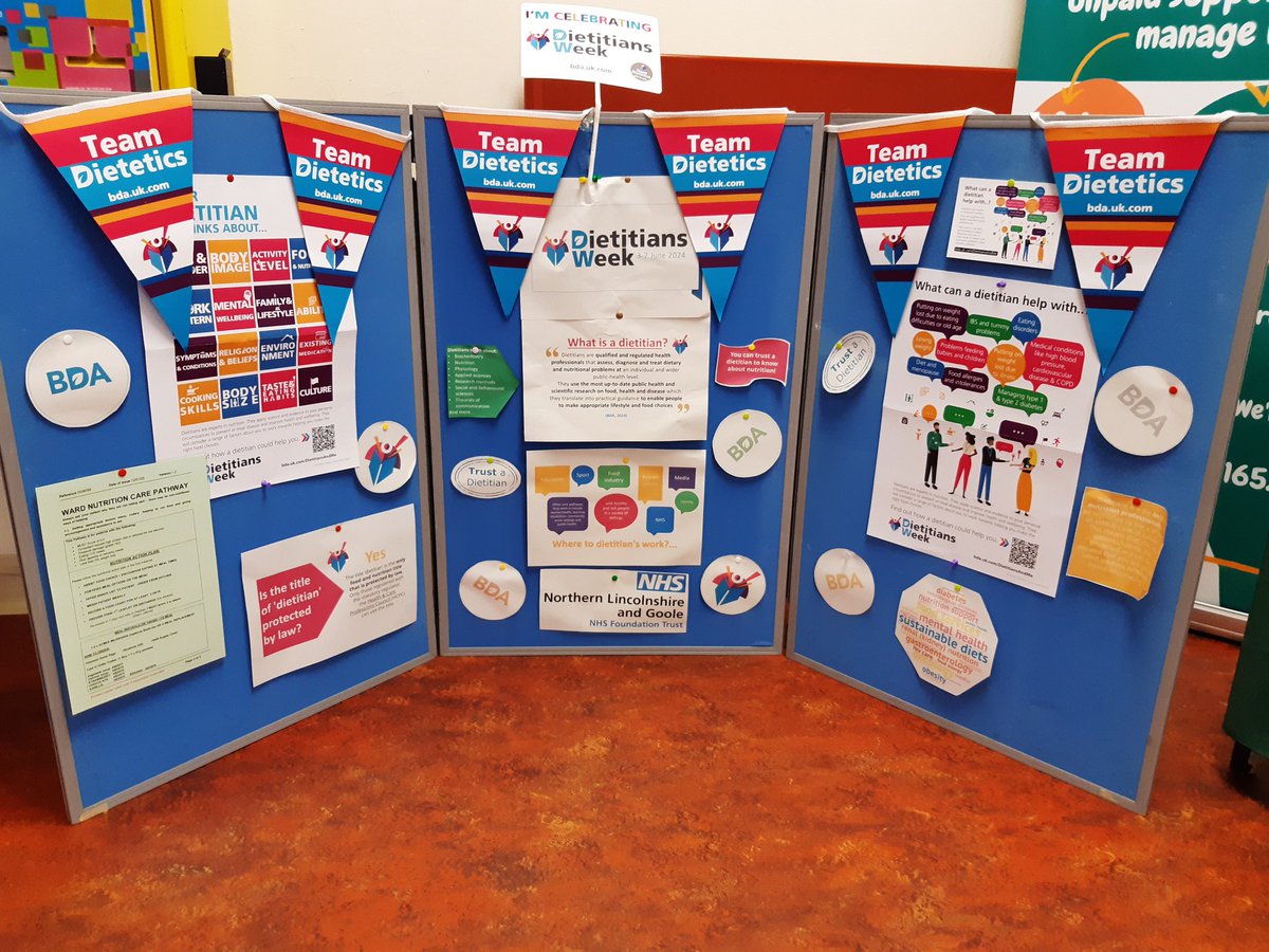 NLaGDietitians's tweet photo. Happy Dietitians Week from all at NLaG. Well done to our student Charly for this fabulous display! https://t.co/kRrDc4qXiM