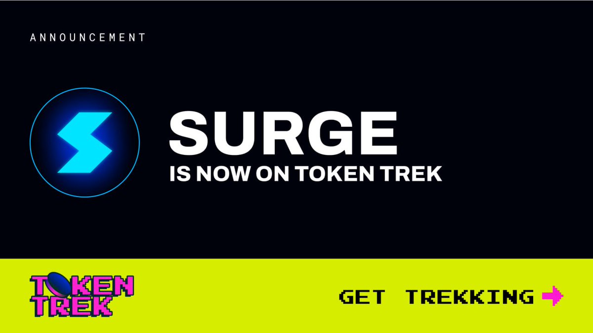surge_trade's tweet photo. You've dipped your toe into the Radix ecosystem, Trekked your way through community projects and experienced the unparalleled UX and security.  

Now take the ultimate leap of faith... join the ranks of Insurgents in bringing the first Perpetual DEX to #Radix and earn a share of the highly anticipated $SRG token ⚡️

Find us on TokenTrek today: https://t.co/0LFMtbV0No