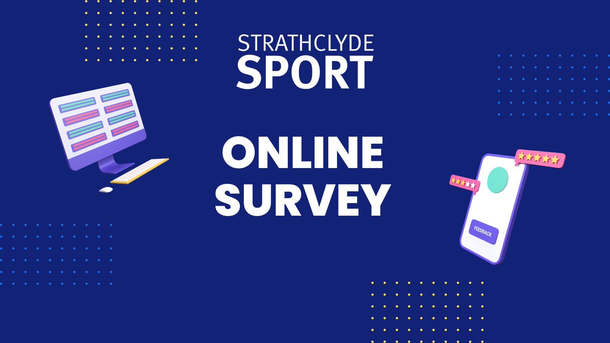 The Strathclyde Sport annual members survey is live! They would love to hear your feedback. Prizes to be won.

forms.office.com/e/ZxFx1g1kaq