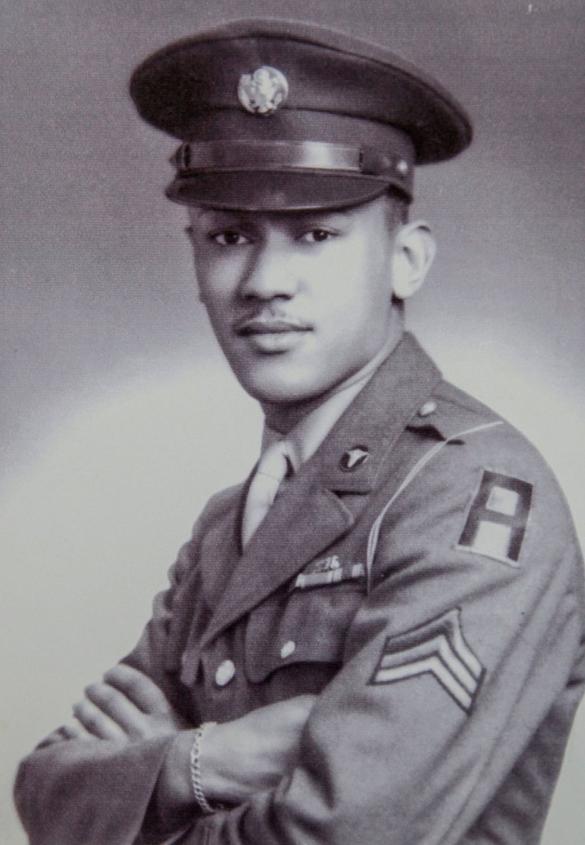 AttorneyCrump's tweet image. On the 80th anniversary of D-Day, we recognize Cpl. Waverly B. Woodson Jr., part of the only Black combat unit to land on that Longest Day. Despite being wounded, he treated over 200 soldiers (5% to 7% of all U.S. casualties on Omaha Beach) for 30 hours amid unimaginable chaos.…