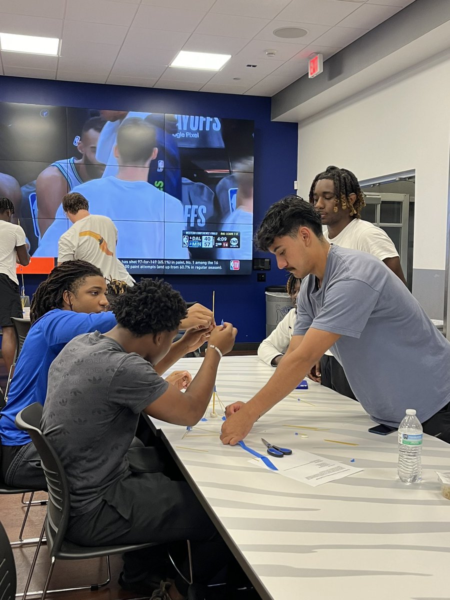 emmalsuch's tweet photo. Nothing like a little team building to kick off Summer Bridge! 

Team 3 dominated the spaghetti tower challenge yesterday 🤓 https://t.co/RIqTQSiODX