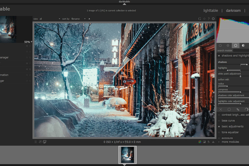 ¿Eres entusiasta de la fotografía?

Conoce DarkTable

La aplicación para el procesamiento fotográfico que ofrece revelado de formato RAW, edición y retoque de imágenes.

📸Edición no destructiva.
📸Búsqueda por parámetros.
📸RAW, jpg, RGBE, CINE SRF, 3FR.

darktable.org