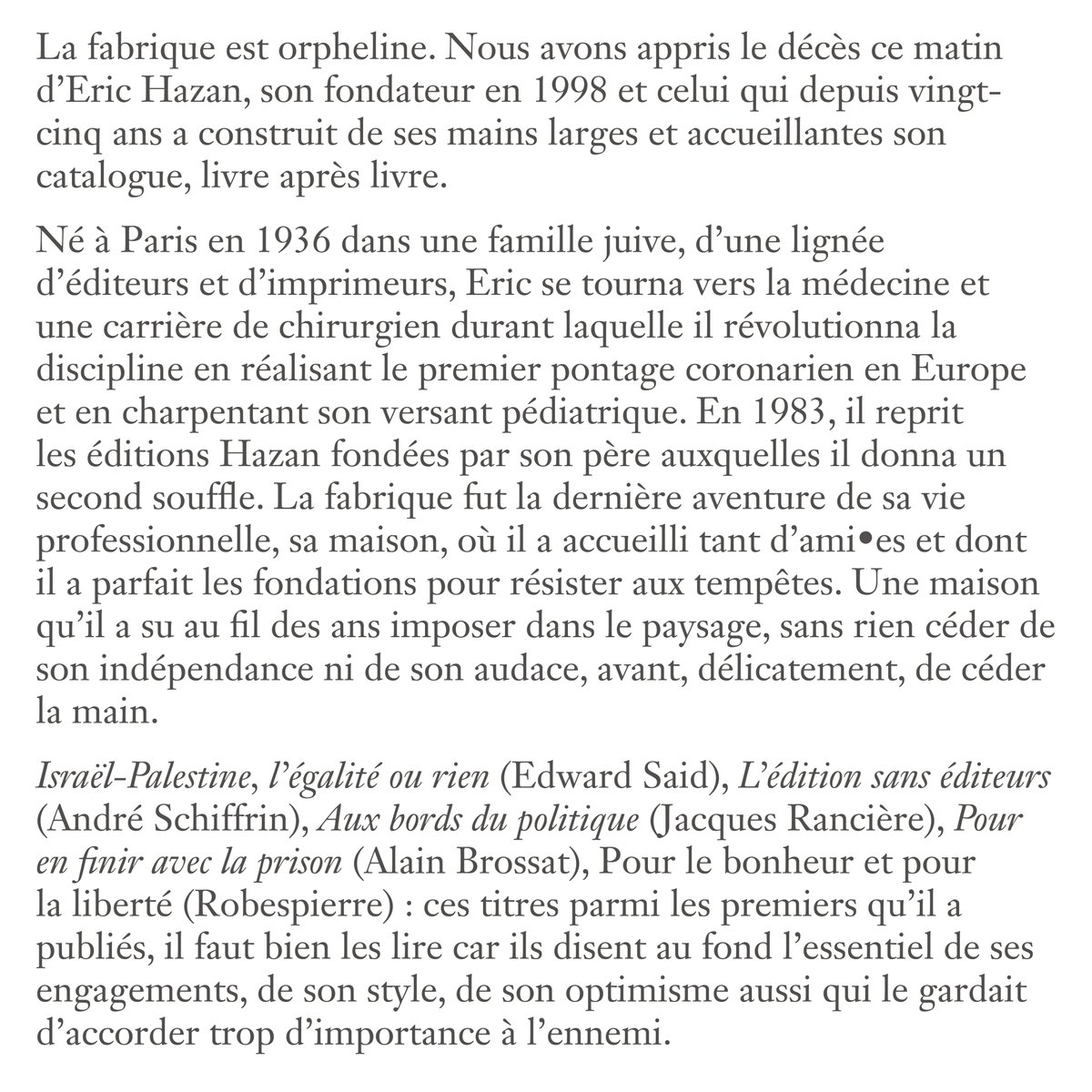 La fabrique éditions tweet media