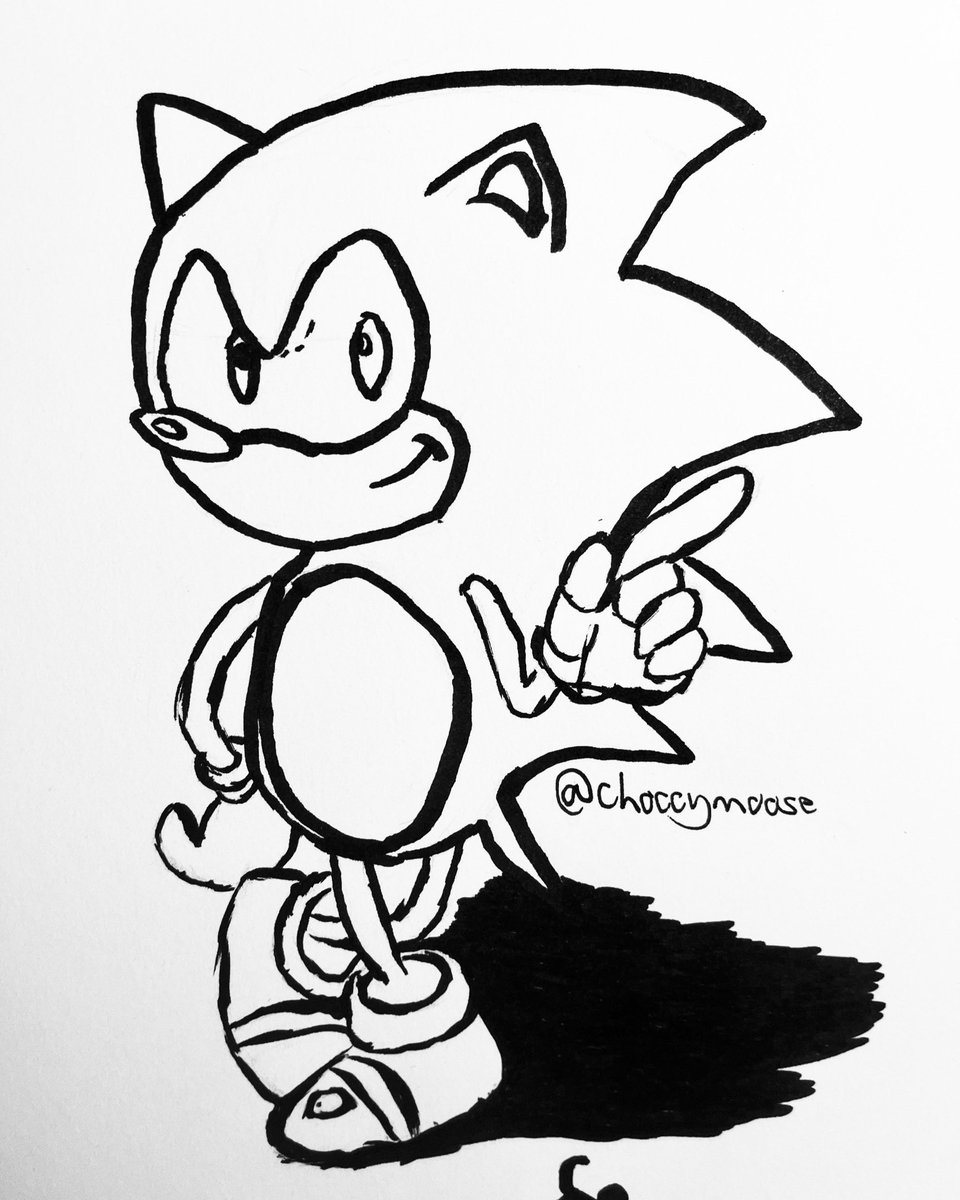 choccym00se's tweet photo. My latest hyperfixation 🦔 Might color it in later
#art #sonicthehedgehog https://t.co/PmOoJIQ5mB