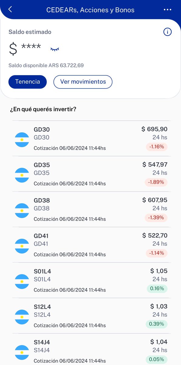 Hoy en @uala_arg sumamos más Bonos! 
Sumamos bonos para elegir en nuestra sección de Inversiones @ualintec. 
Así construimos el mejor ecosistema financiero con las mejores Inversiones: Acciones Locales, Acciones Globales, Dólar MEP, FCI, Plazo Fijo y Cuenta Remunerada! 💪❤️🇦🇷