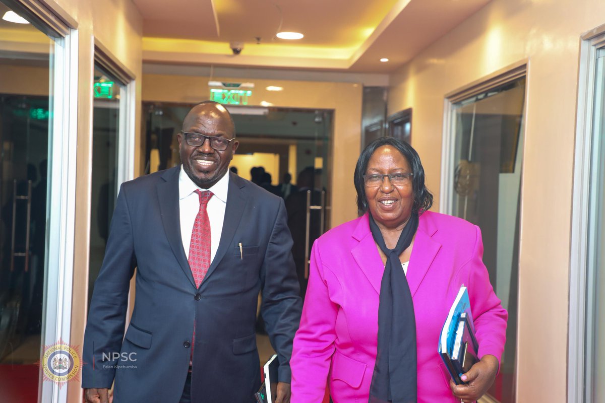 ENKinuthia's tweet photo. The Commission deliberated on critical matters affecting the terms and conditions of service and welfare of police officers and civilian staff of NPS, including Review of Salary, Recruitment, Promotions, Transfers, Disciplinary control and Appeals in line with the constitution https://t.co/FzBtr5hpve