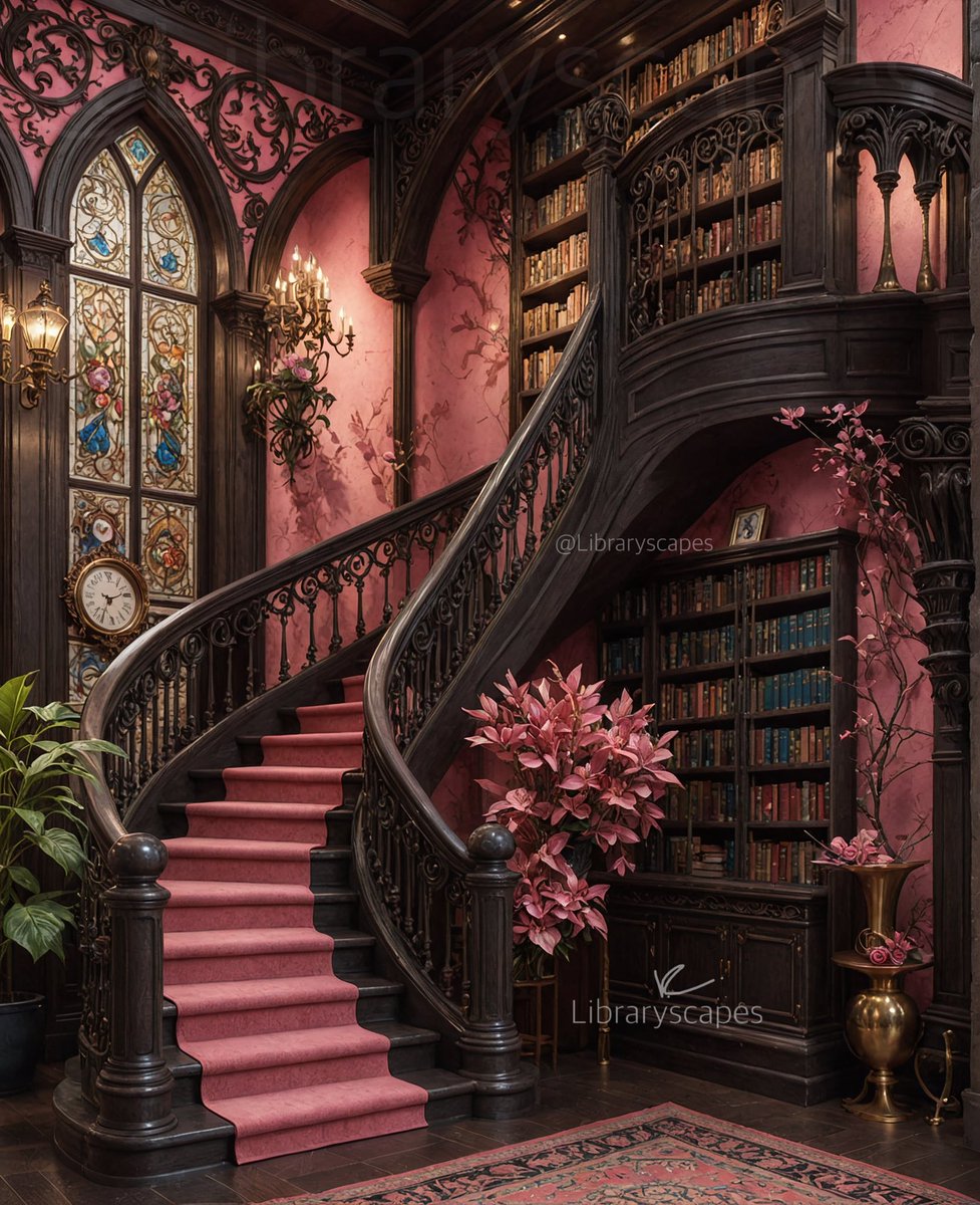 libraryscapes's tweet photo. Pink fantasy library.
Sending library love to everyone ❤️📚❤️ https://t.co/1G9Qg1tTxQ
