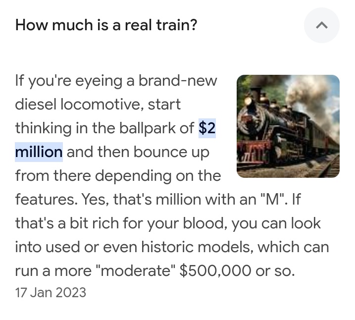 CastarGh's tweet photo. @ghonetv I asked of the cost of a new train and it's 2 million dollars or less....so how come just some damaged part of it costs over 2 million dollars....wow https://t.co/EeYEcRvPw0