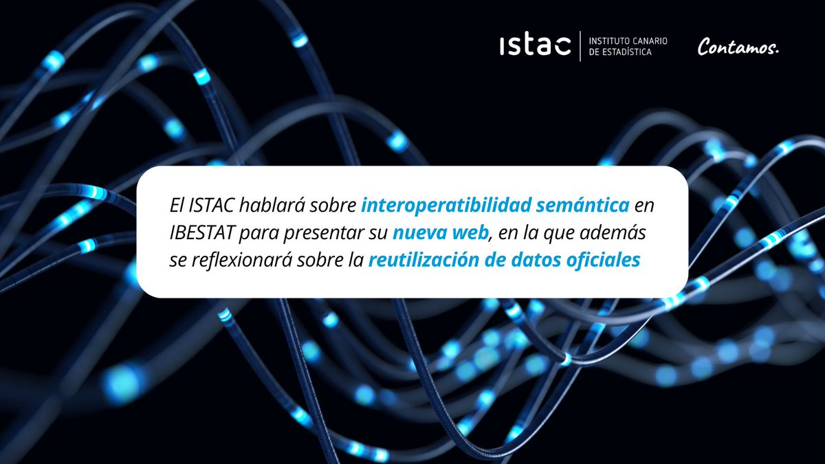 istac_es's tweet photo. ➡️ El ISTAC reflexiona sobre los retos y oportunidades de la #interoperabildad #semántica en una ponencia ofrecida por @algoya_dat que tendrá lugar durante unas jornadas en @Ibestat 🗣️
#ContamosCanarias
🔗 Más info: https://t.co/jZ0FrOS5b3 https://t.co/HAOxJ5eL3D