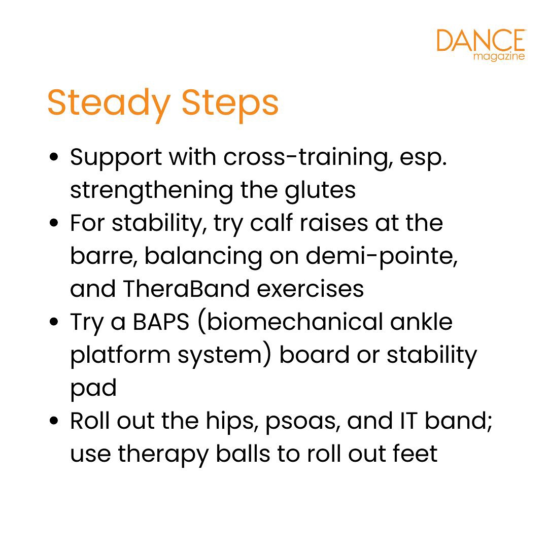 Dance_Magazine's tweet photo. While #winging (toes pointed outward) and #sickling (toes pointed inward) involve relatively small ranges of motion, to execute them safely requires proper strength and an understanding of the anatomy of the foot and ankle.

Learn more: https://t.co/V6UtIaQPZI #ankleinjury https://t.co/zHiiAdN51x