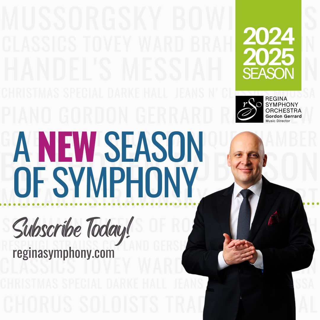 The RSO will be sharing a new season of exciting musical experiences in venues around Regina.   A season subscription is the best way to make sure you don't miss a note and support the symphony in a way we can truly depend on.  

buff.ly/3q5d5uM