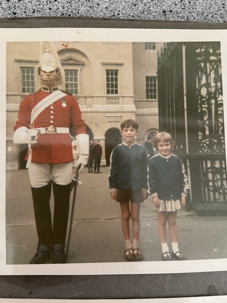 DeborahS31's tweet photo. @darrengrimes This is how you do it - and you make your brother stand next to the sword just in case!๐คฃ๐คฃ๐คฃ
#matchingjackets
#hastobethesixties https://t.co/0nudXBW9Qo