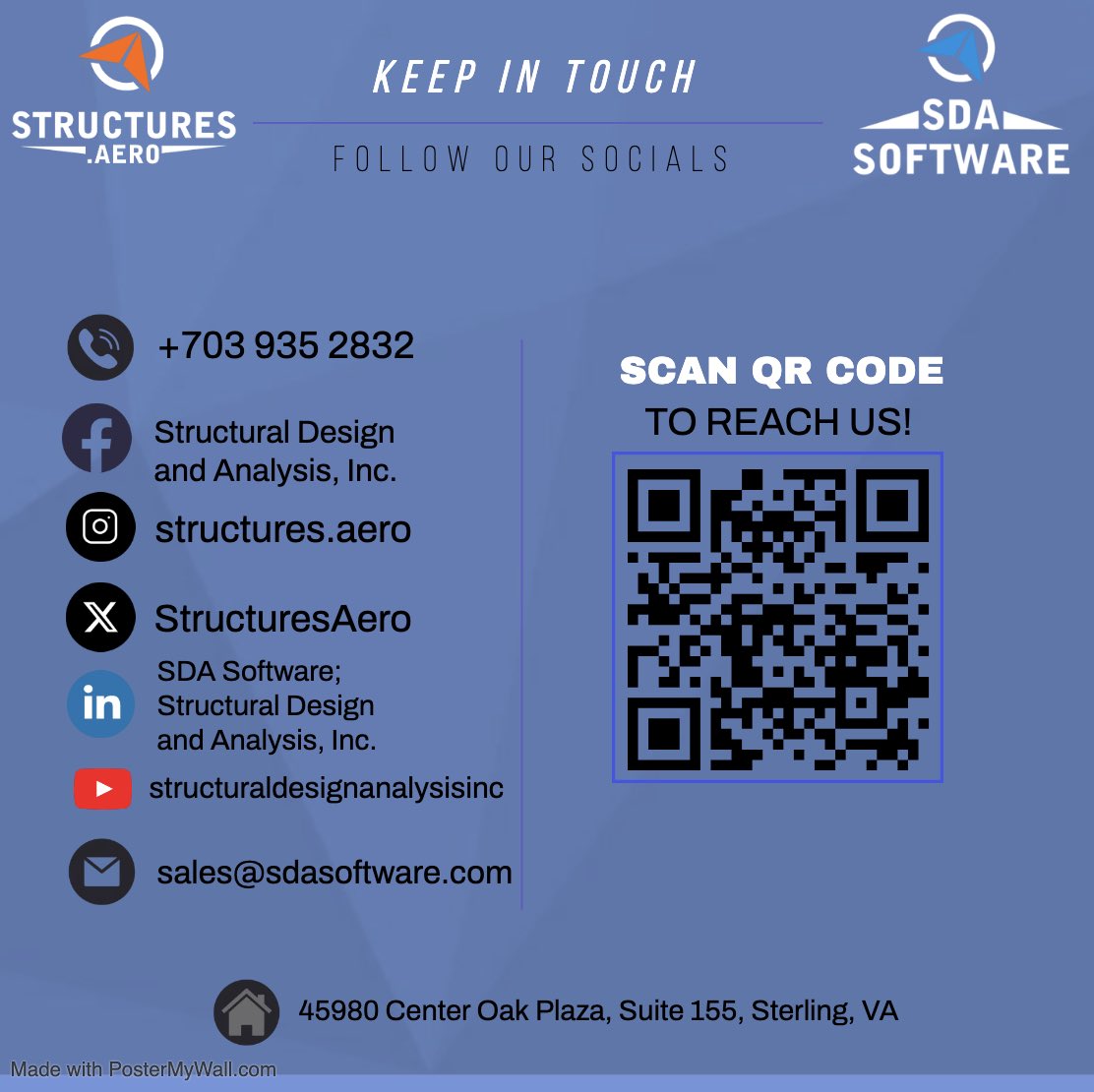 Stay connected with SDA and SDA Software across all your favorite platforms. Follow us for the latest updates, exclusive content, and behind-the-scenes looks at what we’re building. Join our community today!

#SDASoftware #SDA #AerospaceEngineering #Femap #StructuralDesign #CFD