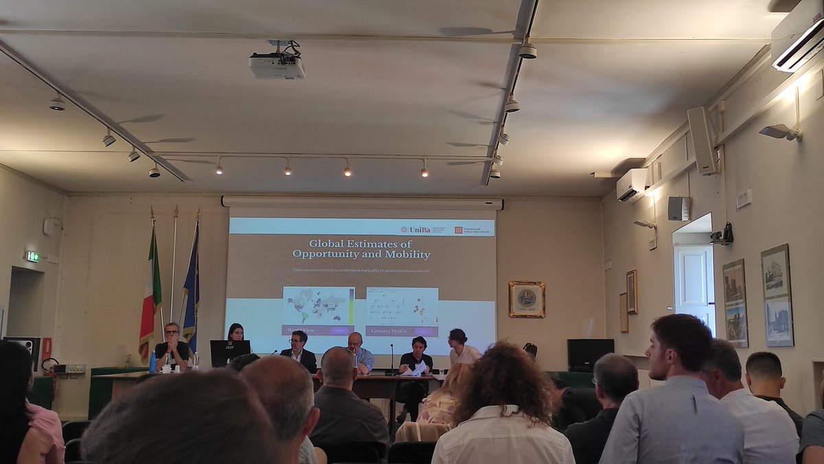 enza_sime's tweet photo. First day of the #GEOM Conference in #Bari where was launched for the first time the GEOM database with data on #inequality of opportunity and #mobility! Check on the website https://t.co/5jdgNam54R! 
A thread of some sessions soon available...

#inequality #Bari #LSE @unibait https://t.co/srtxPYLQdh
