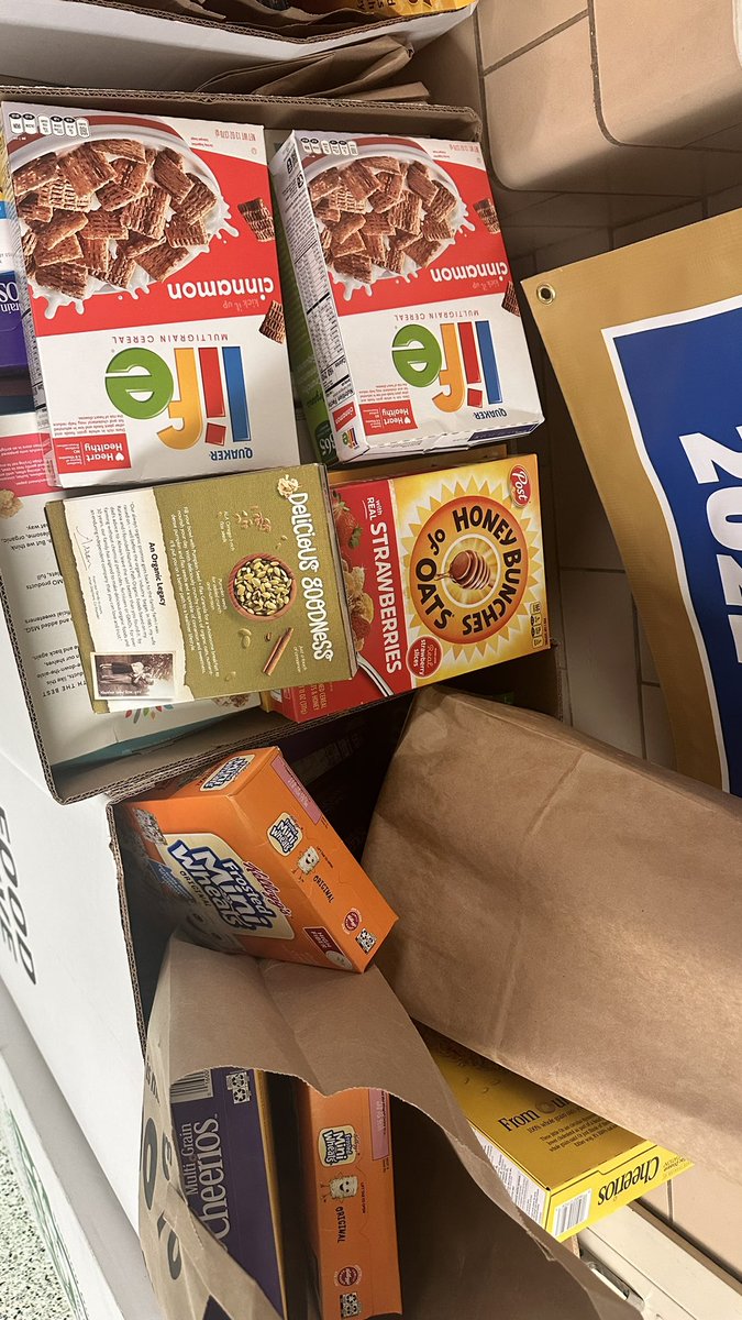 One more day to bring cereal for our AFAC cereal drive!!! Thank you to everyone who has already donated! These will feed families this summer! 🥣❤️