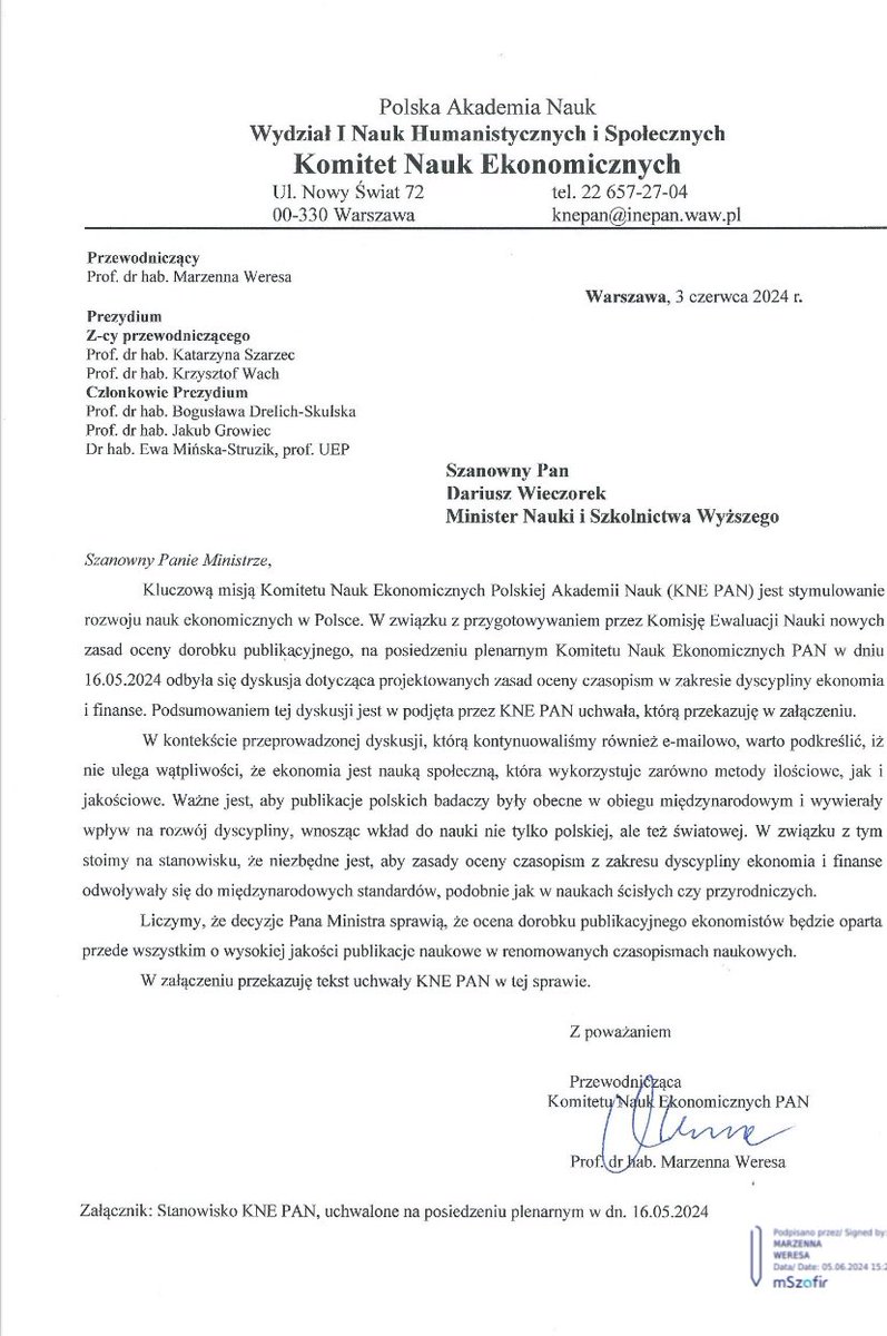 Wazny glos KNE PAN w sprawie projektu zmiany listy czasopism. Zachecam tez do poparcia petycji: petycjeonline.com/list_otwarty_e…