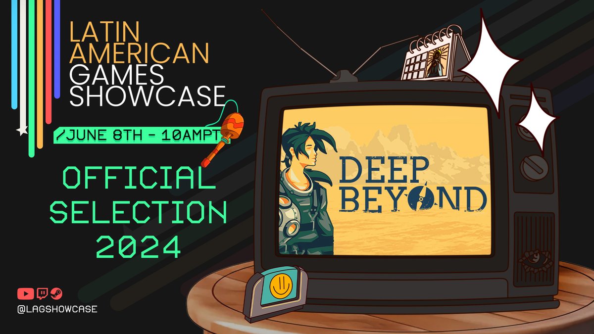 We are very happy that Deep Beyond is part of the <a href="/LAGShowcase/">Latin American Games Showcase</a>! Starting on June 8th, 10 AM PT! 

#LAGS2024 #DeepBeyond