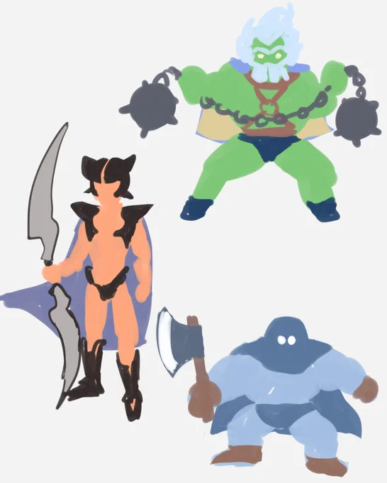 ドラクエで育ったせいか男性悪魔の服装大体裸マントビキニパンツみたいなイメージ 