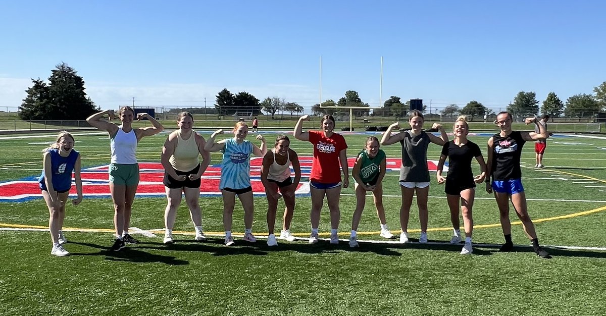 WeBo Strength & Conditioning (@webostrength) on Twitter photo The girls have had 65+ athletes in attendance each workout (66 average) through 2 weeks.
Last week’s prowler sprint challenge winner = Team <a href="/lylajackson_19/">lyla jackson</a> <a href="/KeyesBecca/">Rebecca Keyes</a>
This week’s Tug-Of-War challenge winner = Team <a href="/emma_mcclaine/">Emma McClaine</a> The girls have had 65+ athletes in attendance each workout (66 average) through 2 weeks.
Last week’s prowler sprint challenge winner = Team <a href="/lylajackson_19/">lyla jackson</a> <a href="/KeyesBecca/">Rebecca Keyes</a>
This week’s Tug-Of-War challenge winner = Team <a href="/emma_mcclaine/">Emma McClaine</a>