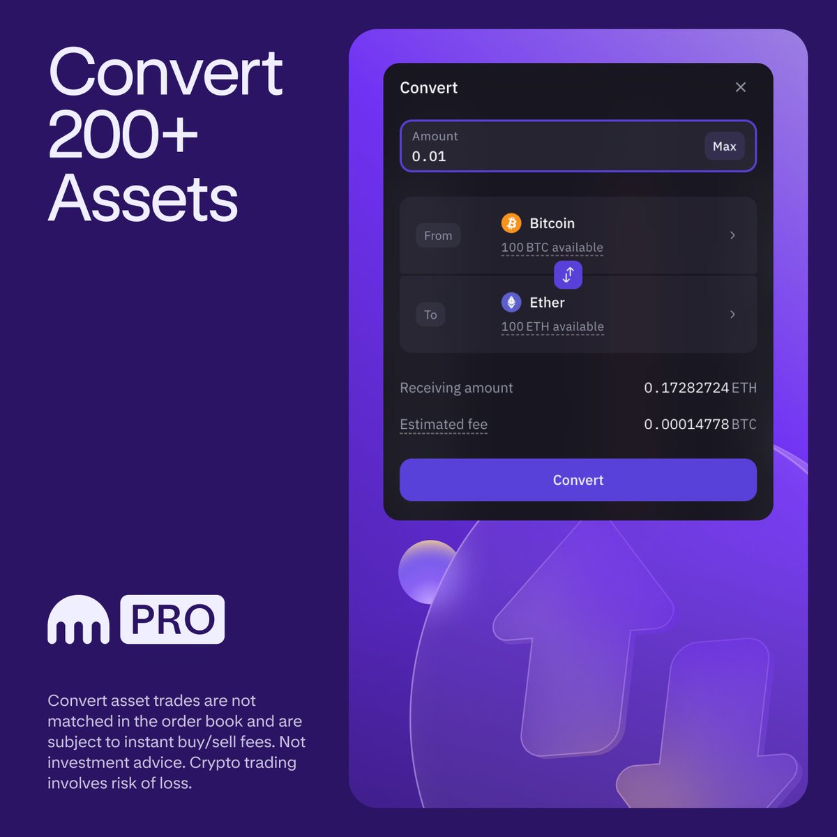 Your Trading, Upgraded 🌐 Convert 200+ assets effortlessly on Kraken Pro.  Quick, simple, and transparent. Convert now: https://t.co/mu1Pzmq1Kn