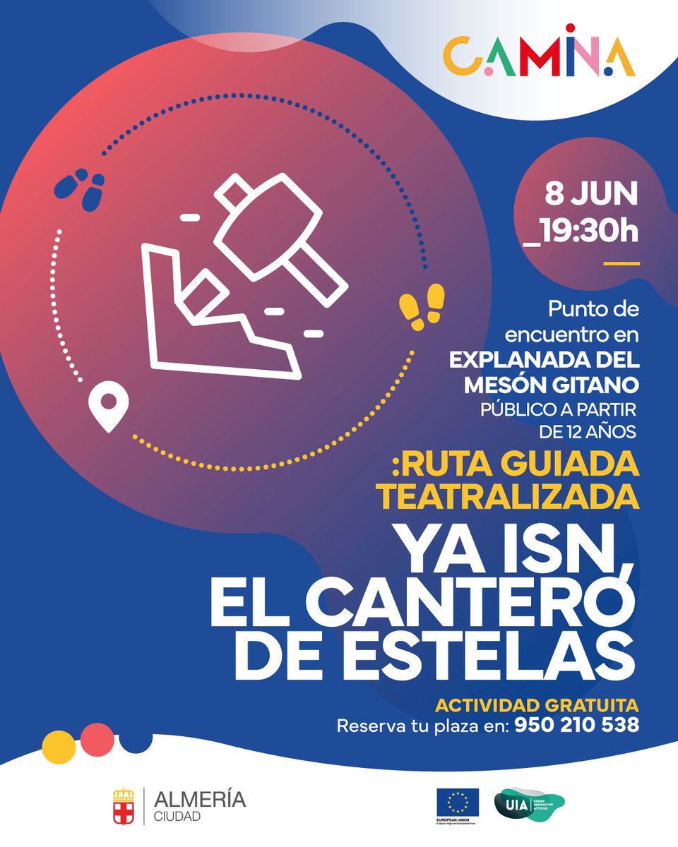 🏛️ Acompaña a Samira, una historiadora Alejandrina, en su primer viaje a la ciudad de sus ancestros. Reviviremos las historias del libro sagrado y buscaremos las huellas de Ya Isn, el cantero de estelas. 📜✨

👉🏻 Inscríbete en esta ruta gratuita: 950 210 538.

<a href="/aytoalm/">Ayuntamiento de Almería</a>