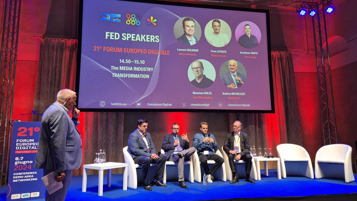 AlphaNetworks_'s tweet photo. 🇮🇹 The kickoff at #FED2024 was amazing!
Join us today & tomorrow to explore how Alpha Networks' solutions empower seamless content management, distribution, & monetization.
Come find us and let's connect! 🤝
#VideoDistribution #StreamingMedia #VideoMonetization #OTT #TechTalk https://t.co/9nWmJkXTKt