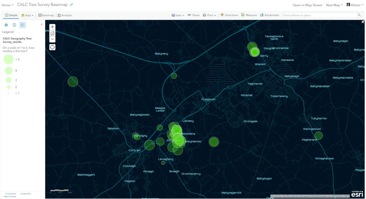 #HowIUsedGISToday

Today was a chance for me to extend my own knowledge of Earth Observation (EO) remote sensed data through Copernicus Browser. 

Our Craigavon ALC pupil tree survey data are starting to come in as pupils collect some data.