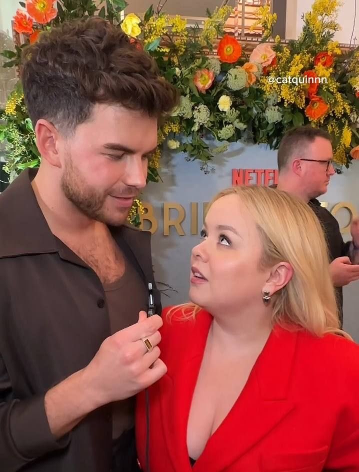 filled_popcorn's tweet photo. luke newton and nicola coughlan having the best chemistry ever: a thread. https://t.co/zYwfrt3LQm