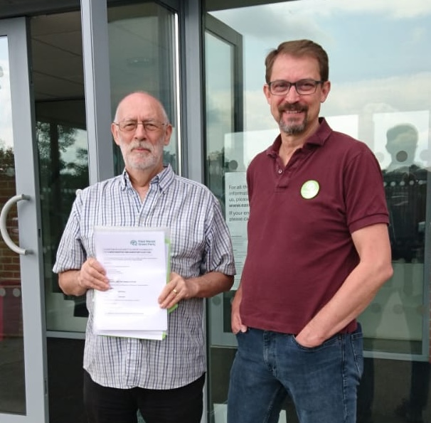 RichardKnightGP's tweet photo. The papers are in and accepted. I am now the official Green Party Candidate for East Hampshire. https://t.co/OD2ULIFJ61