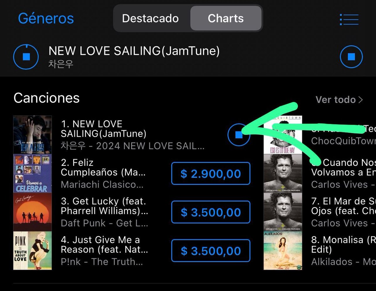 AStarlighters's tweet photo. Primer lugar "New love Saling" en iTunes Colombia 🇨🇴!!!!
Hermosa canción, hermosa voz!!!

Colombia te ama #CHAEUNWOO!!!

NEW LOVE  SAILING SINGLE 
#itunescolombia_proof
 #차은우 #チャウヌ 
#车银优 #車銀優 #Decibel #데시벨 @CHAEUNWOO_offcl https://t.co/WNZC7HLv0l
