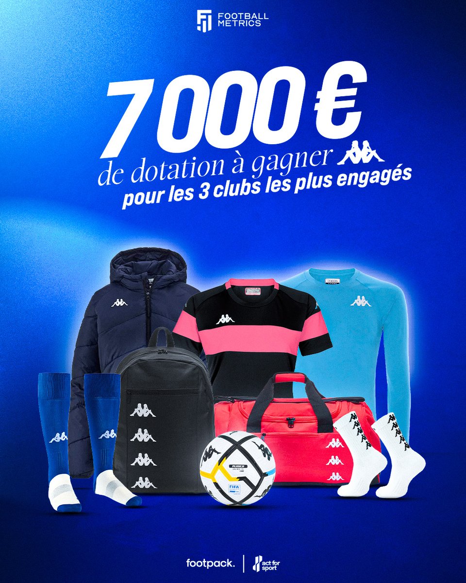 footpack's tweet photo. 𝗟𝗲 𝗳𝗼𝗼𝘁𝗯𝗮𝗹𝗹 𝗮𝗺𝗮𝘁𝗲𝘂𝗿 𝗮̀ 𝗯𝗲𝘀𝗼𝗶𝗻 𝗱𝗲 𝘁𝗼𝗶 !🥹

Quelle est ta paire de crampons ? Avec quel maillot tu t’entraînes ? À travers l’étude Football Metrics, footpack et Act for Sport vous donnent la parole afin d’analyser les tendances

https://t.co/byl1V0dMNN https://t.co/v7fXRgY3lj