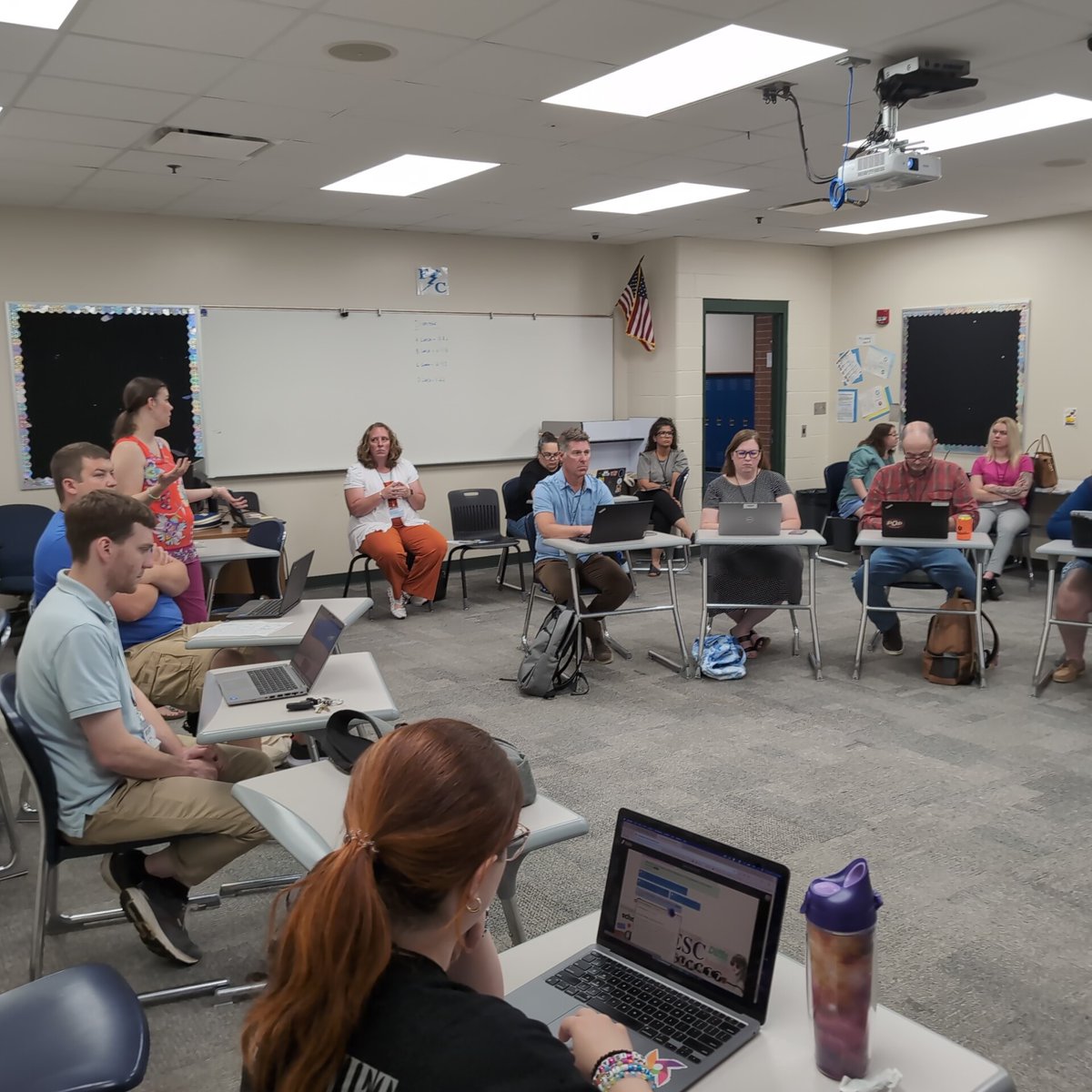 DrThomasHo's tweet photo. .@GetSchoolAI "preaching" #AIinEducation policy at #spark24 pitching #teachai integration toolkit. @kbeimfohr & @kylejwx are there too https://t.co/tC3bLPYfc0