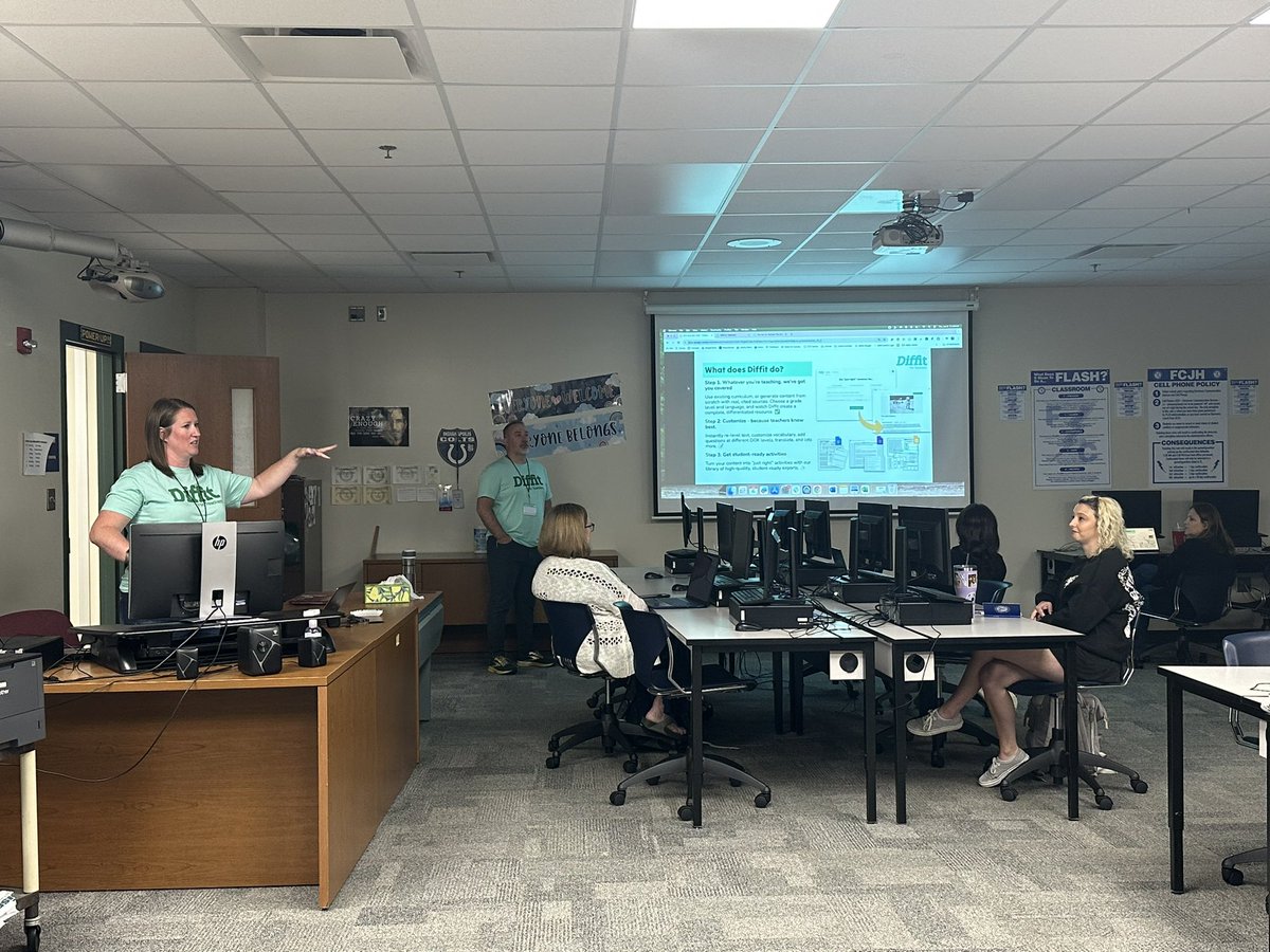 Joani_Miller1's tweet photo. @arnoldtimw and @Mrs_Eastham_LPS presenting on how @DiffitApp can transform differentiation of instructional materials for you and your students. If you havenโt used @DiffitApp yet youโre missing out! #Spark2024 #Spark24 https://t.co/aZ1bA0dhUj