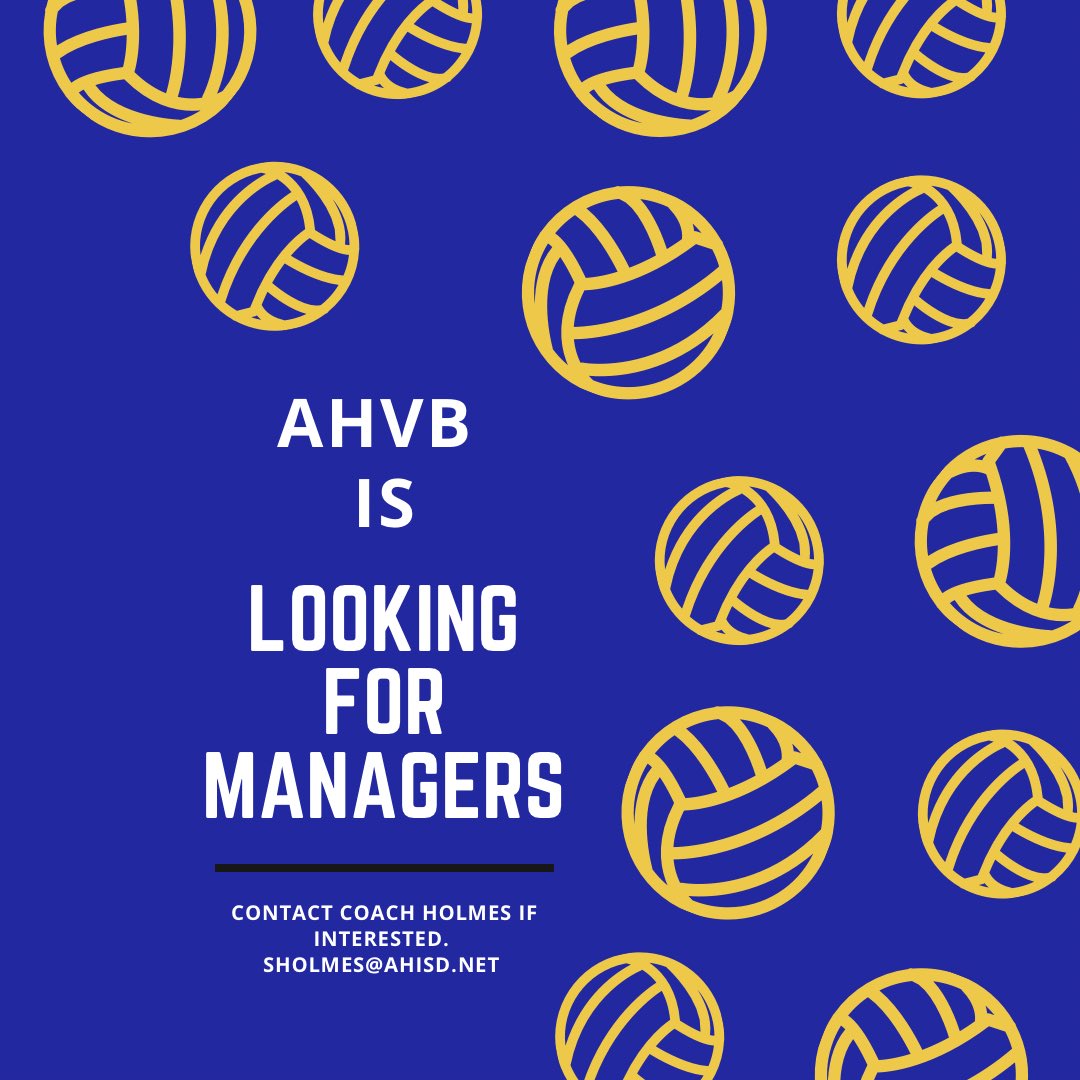 If you are an incoming 9th-12th grader and you are interested in being a manager, let us know!