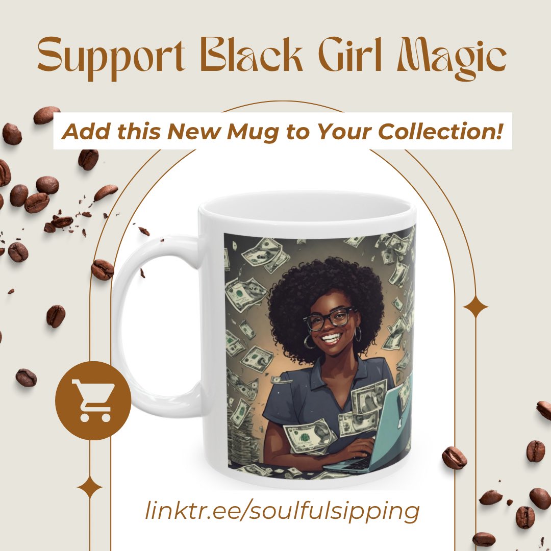 SoulfulSipping's tweet photo. Show Your Support for Black Girl Magic with this new Coffee Mug!

#blackgirlmagic #coffeelovers #ilovecoffee #giftsforher #coffeemugs

https://t.co/KAxjSyBElV https://t.co/6UmClTf8pm