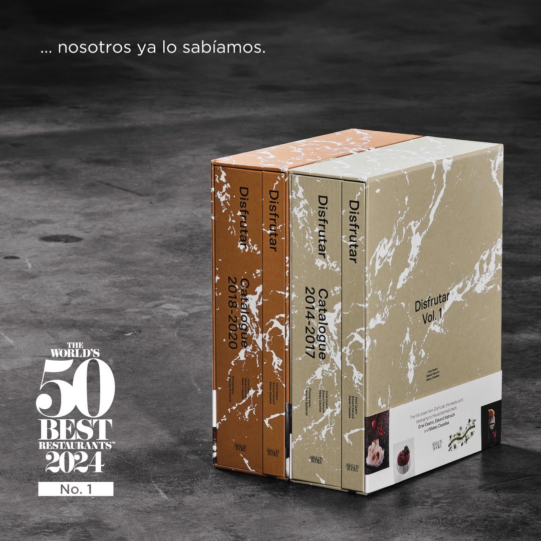 Congratulations Oriol, Eduard, Mateu and all the team of DISFRUTAR! You are officially the best restaurant in the world... we already knew it. @disfrutarbcn @oriolcastroforns @eduardxatrunch #mateucasañas #DisfrutarBarcelona #Worlds50Best #abalonbooks #abaloncontent