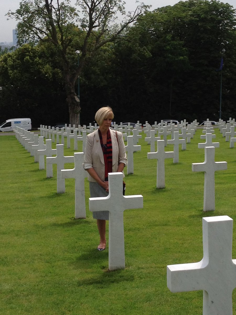 SupJaniceHahn's tweet photo. Today on the 80th anniversary of D-Day, I am thinking of the thousands of brave, young Americans who lost their lives on the beaches of Normandy. 

Visiting the Normandy American Cemetery was one of the most moving parts of joining the 70th Anniversary of D-Day commemoration. https://t.co/XWcpmLuKaq