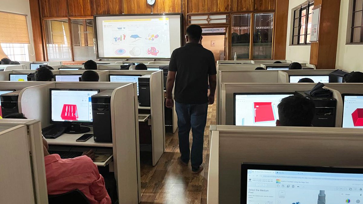 sahyadri_campus's tweet image. As part of our bridge course, students start learning about TinkerCAD 3D design and woodworking. Their dedication to developing these practical skills is truly impressive.

#bridgcourse #practicalskills #studentlearning  #handsonlearning #skilldevelopment #sahyadri