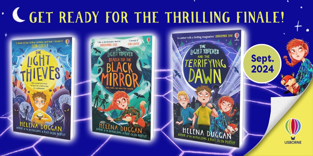 Heldideas's tweet image. The trio are here (well - here September 12th). Catch the final instalment in The Light Thieves series and see how Grian, Shelli and Jeffrey handle Howard Hansom @Usborne