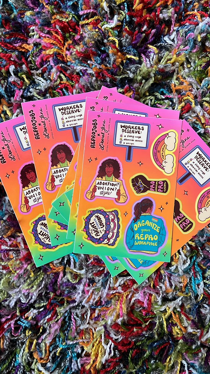 ReproJobs's tweet image. Get your @ReproJobs x @liberaljanee pro repro union stickers as part of our sunsetting gift to you! 🌈

They’re at no-cost to you, just like abortion should be!

💌 liberaljane.store/products/repro…