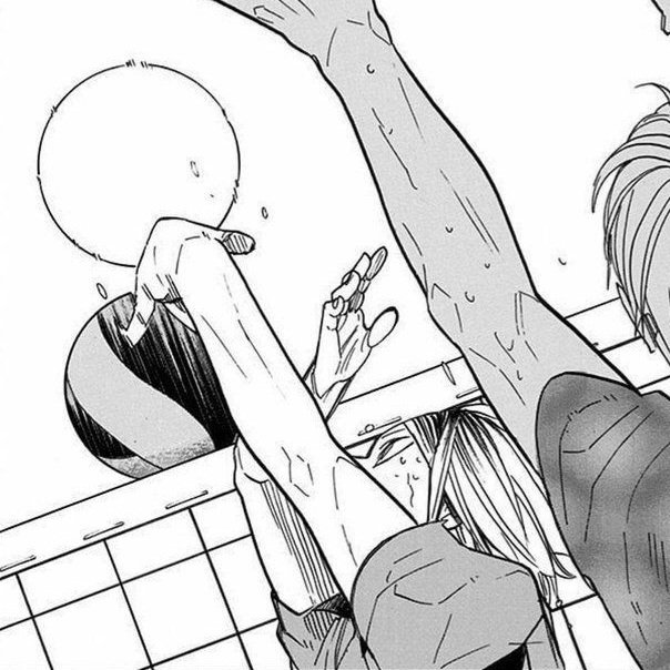 ⠀สองขาที่เริ่มล้าพาร่างกายกระโดดพร้อมตั้งท่าเซ็ต ก่อนจะปรับจังหวะให้ช้าลงครึ่งนึง และเปลี่ยนตำแหน่งมือเป็นปัดลูกลงพื้นแทน...

⠀'จบเกมสักทีเถอะน่า..'